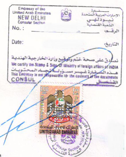 UAE Embassy Attestation